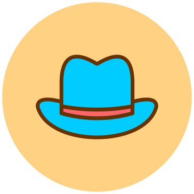 Şapka. Web simgesi basit illüstrasyon