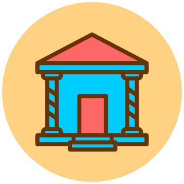 Bina. Web simgesi basit tasarım