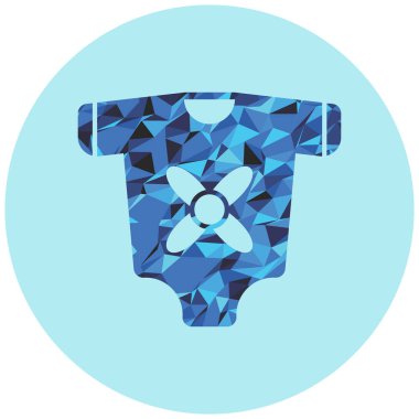 Gömlek ikonu. vektör illüstrasyonu