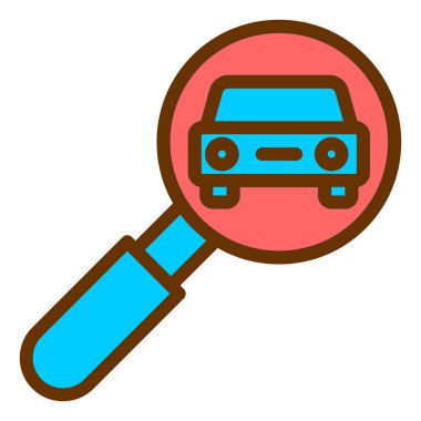 araba arama motoru optimizasyon vektör çizim tasarımı