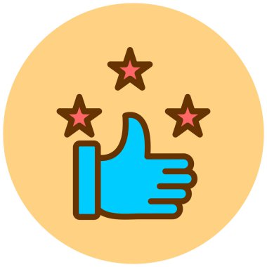 Yıldız. Web simgesi basit illüstrasyon