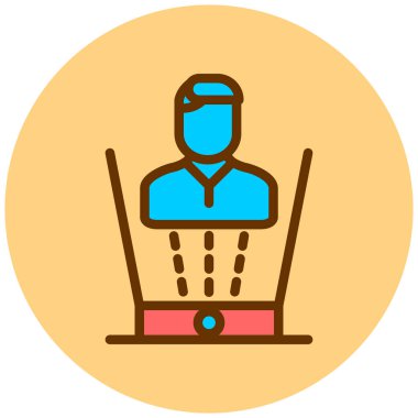 İnternetten alışveriş. Basit resimleme