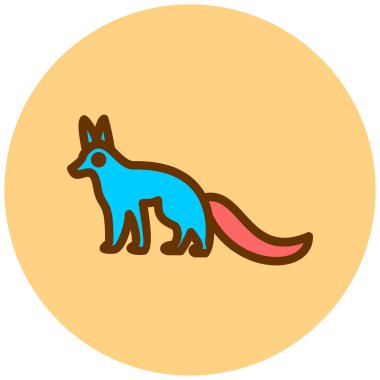 Bir köpeğin vektör çizimi