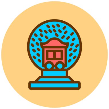 Tek bir altın kupa ikonunun vektör illüstrasyonu