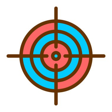 Hedef. Web simgesi basit illüstrasyon