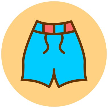 Şort. Web simgesi basit illüstrasyon