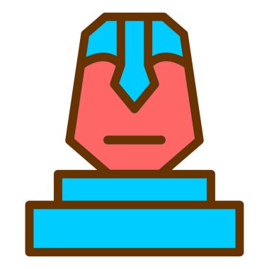 Tek izole edilmiş simgenin vektör illüstrasyonu 