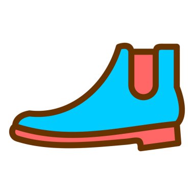 Ayakkabı. Web simgesi basit illüstrasyon