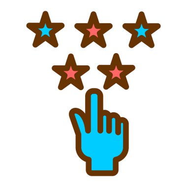 yıldız simgesi vektör illüstrasyonu