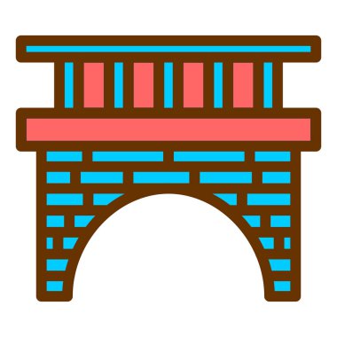 Bina. Web simgesi basit illüstrasyon