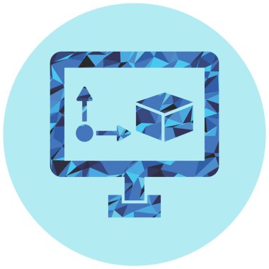 seo modern simgesinin vektör illüstrasyonu