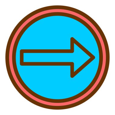 ok simgesi vektör illüstrasyonu