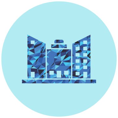 Modern yapı simgesinin vektör illüstrasyonu