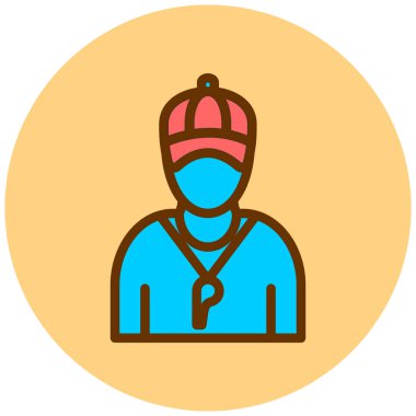 İşçi. Web simgesi basit illüstrasyon