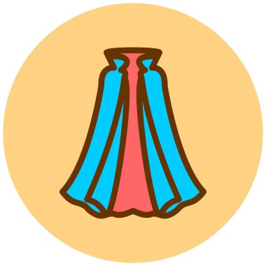 Elbise. Web simgesi basit illüstrasyon