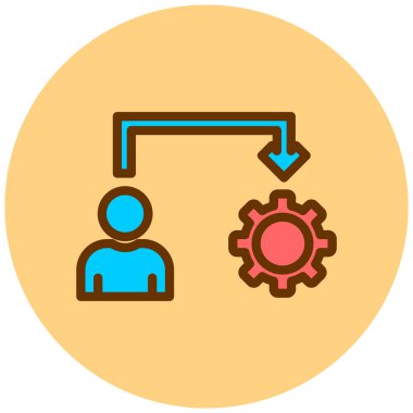 kullanıcı. Web simgesi basit illüstrasyon