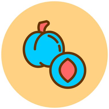 Meyve. Web simgesi basit illüstrasyon