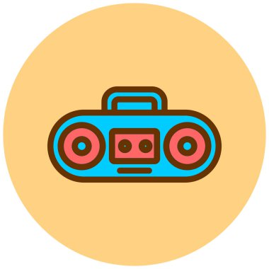 Teyp web simgesi vektör illüstrasyonuName 