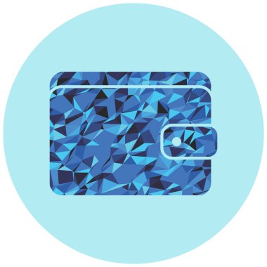 m-cüzdan web simge vektör çizim 