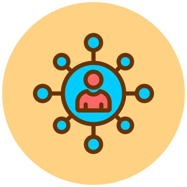 hiyerarşi. Web simgesi basit illüstrasyon