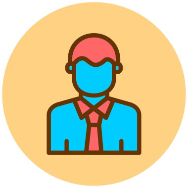 avatar. Web simgesi basit illüstrasyon