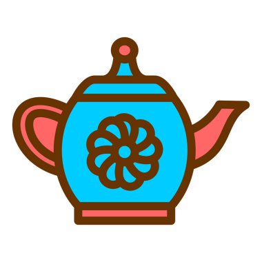 Çaydanlık çaydanlık vektör illüstrasyon tasarımı