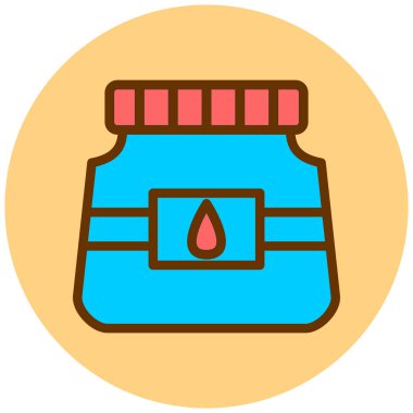 Kavanoz. Web simgesi basit illüstrasyon