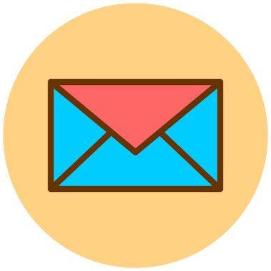 Mektup. Web simgesi basit illüstrasyon