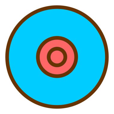 Hedef. Web simgesi basit illüstrasyon