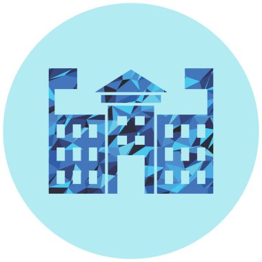 Bina simgesinin vektör illüstrasyonu