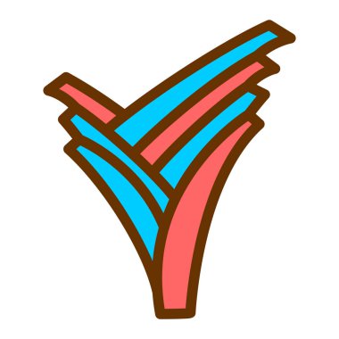 Bir kadın simgesinin vektör illüstrasyonu