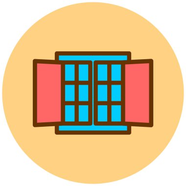 Daire. Web simgesi basit illüstrasyon