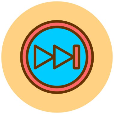 Müzik. Web simgesi vektör illüstrasyonu