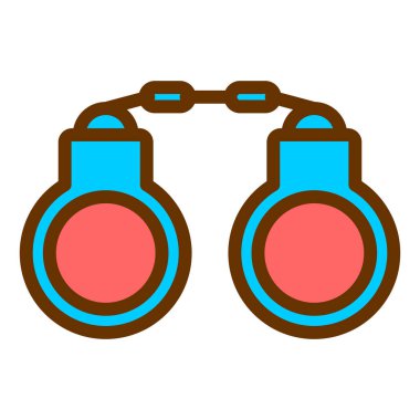 Kelepçeler. Web simgesi basit tasarım