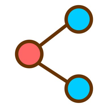 Paylaş. Web simgesi basit illüstrasyon