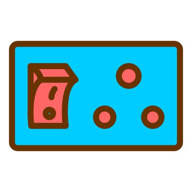 Oyun konsolu. Basit resimleme