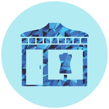 Mavi ve beyaz arkaplanın vektör çizimi