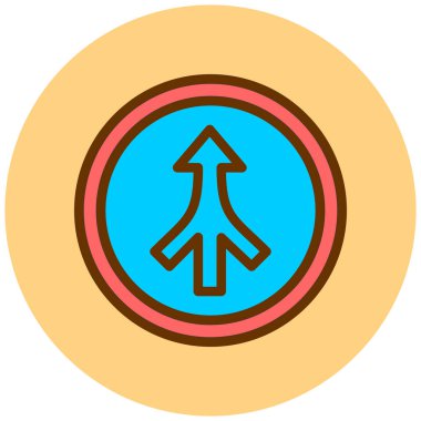 Ok. Web simgesi basit illüstrasyon