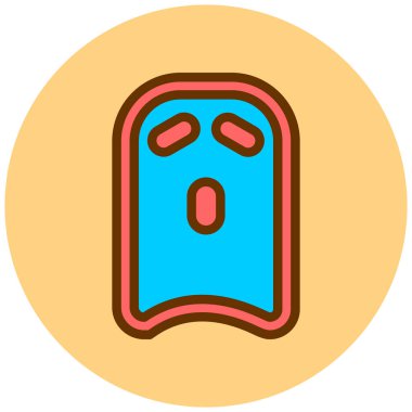 Bir pin simgesinin vektör illüstrasyonu