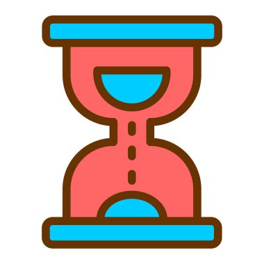 Kum saati. Web simgesi basit tasarım