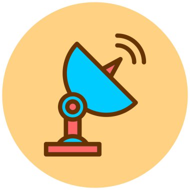 Uydu anteni. Basit resimleme