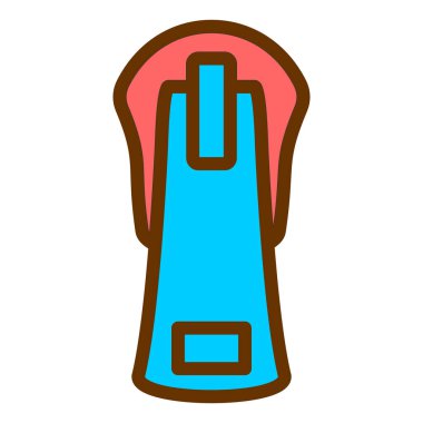 Tek izole edilmiş simgenin vektör illüstrasyonu 