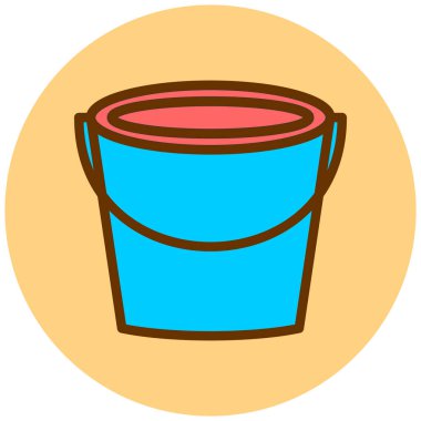 Kova. Web simgesi basit illüstrasyon