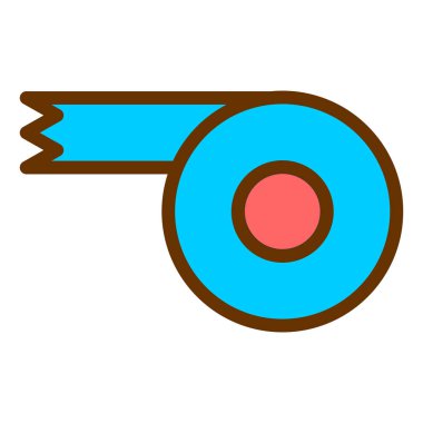 Teyp. Web simgesi basit illüstrasyon