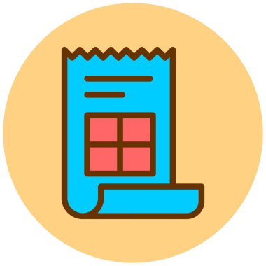 Yiyecek ve finans ikonunun vektör illüstrasyonu