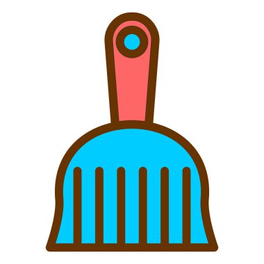 Temizlik. Web simgesi basit illüstrasyon