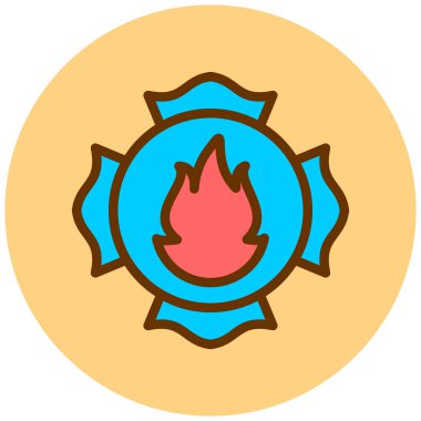 Ateş Ateşi. Basit illüstrasyon