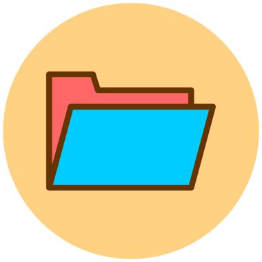 Dosya. Web simgesi basit illüstrasyon