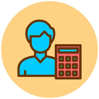 kullanıcı. Web simgesi basit illüstrasyon