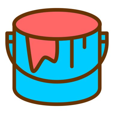 Tek izole edilmiş simgenin vektör illüstrasyonu 